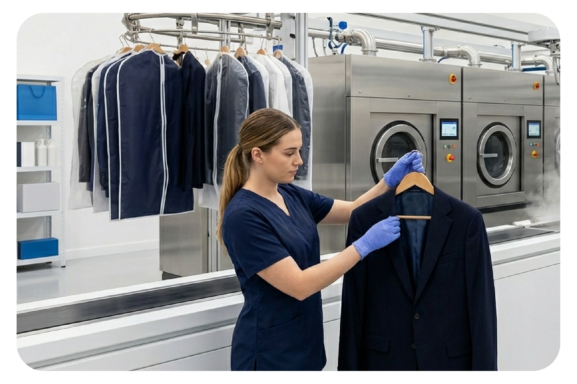Wash and fold laundry service